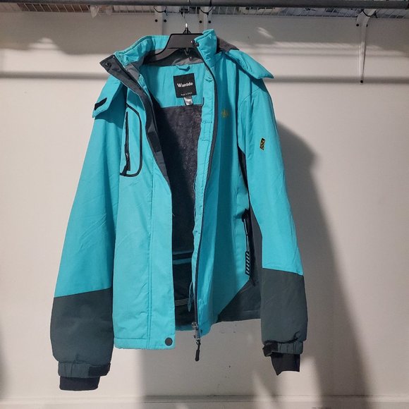 NWOT (Defect) Wantdo Men's Waterproof Winter Ski Jacket Blue Size 2XL $250 N78 - Picture 1 of 3